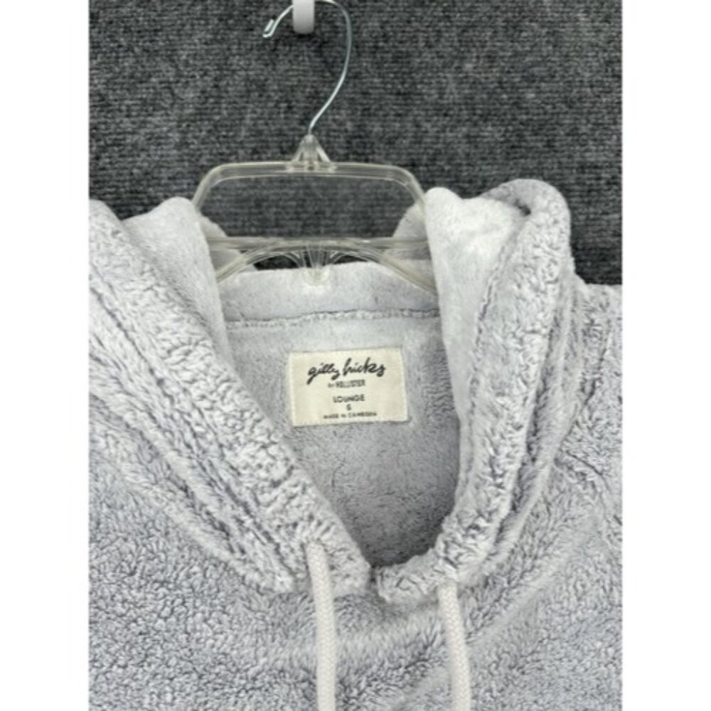 Gilly Hicks By Hollister Lounge Hoodie Sweatshirt Light Grey Size L Large - Picture 5 of 11